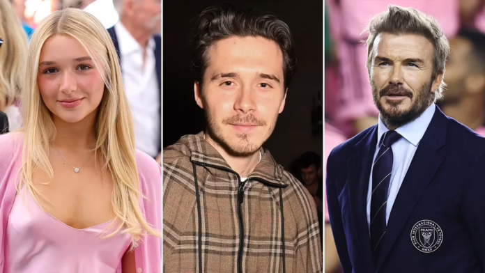 Bi kịch gia đình Beckham tiếp tục lộn xộn khi David né tránh câu hỏi trong khi con trai Brooklyn đổ thêm dầu vào lửa
