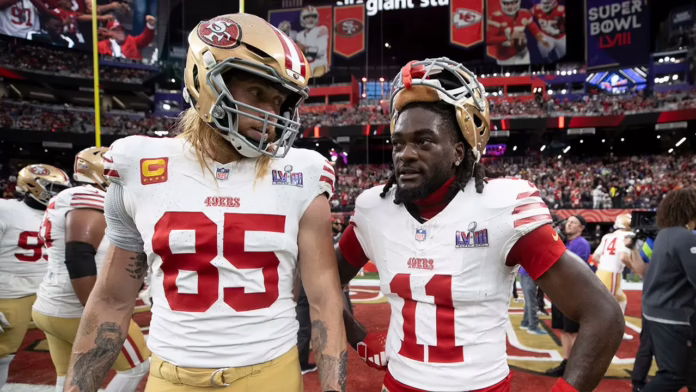 George Kittle chúc 'may mắn' cho bất kỳ ai giao dịch lấy Brandon Aiyuk khi 49ers tìm cách chuyển từ người nhận

