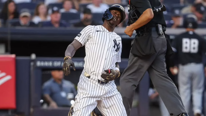 Jazz Chisholm Jr. rời trận đấu với Yankees sau khi phạm lỗi ném thẳng vào háng trong cảnh đau đớn
