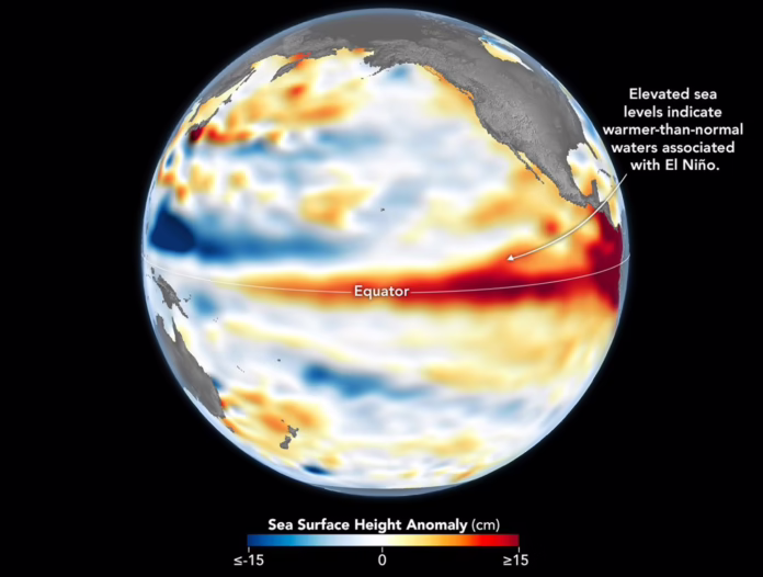 El Niño Seen on Satellite 