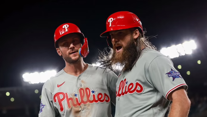 Phillies gây sốc cho đối thủ Nationals, ghi 8 điểm với 2 điểm vượt lên trong cuộc lội ngược dòng thần kỳ ở hiệp thứ chín
