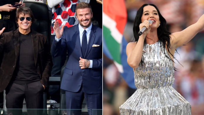 Tom Cruise, David Beckham, Katy Perry và nhiều người nổi tiếng khác được phát hiện tại các trận đấu FIFA World Cup 2026
